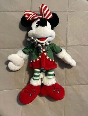 Disney Parks 2019 Yuletide Farmhouse Holiday Minnie Mouse 13" Plush